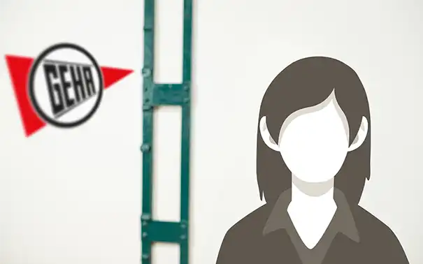 Illustration Mitarbeiterin mangels eines echten Fotos